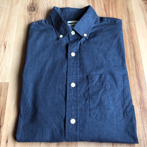 OLD NAVY Shirt Slim Fit Button Down Long Sleeve Blue Small Men’s - Picture 3 of 16